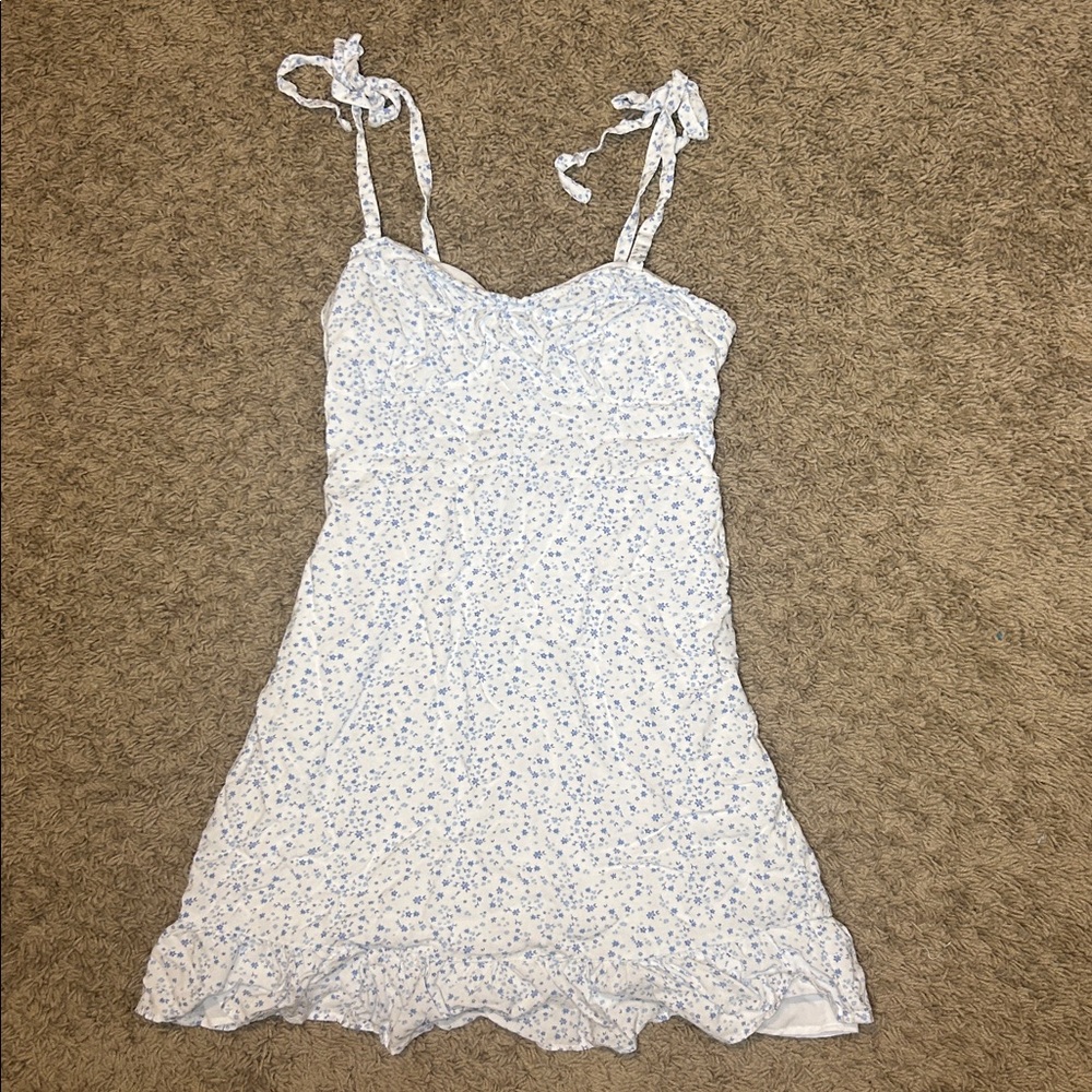 Hollister Floral Spaghetti Strap Summer Mini Dress